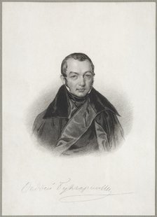 Portrait of the author Faddei Bulgarin (1789-1859), 1841. Artist: Anonymous  