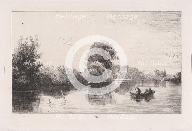 Bords de la Marne, ca. 1862. Creator: Charles Emile Jacque.
