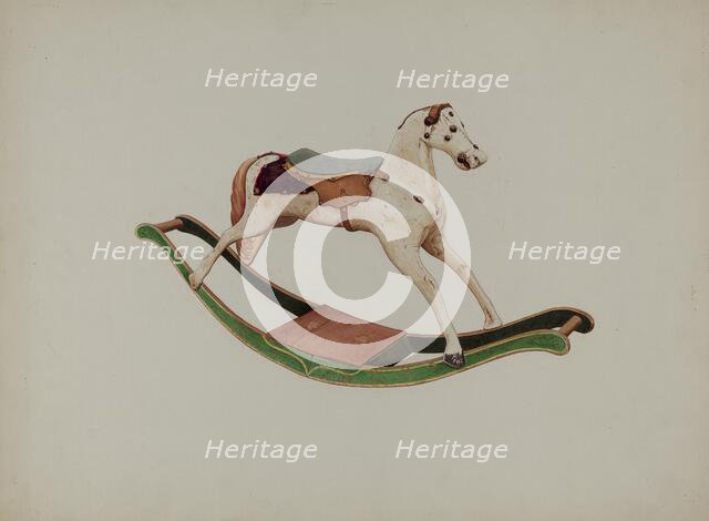 Rocking Horse, c. 1939. Creator: Willard Hazen.