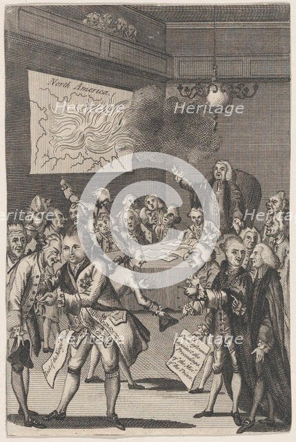 The Council of Rulers & the Elders Against the Tribe of ye Americanites, Januar..., January 1, 1775. Creator: Anon.