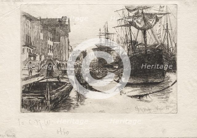 View in Venice, 1880. Creator: Otto H. Bacher (American, 1856-1909).