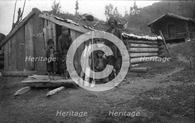 Shoria Family by their Yurt, Ulus Kumys, 1913. Creator: GI Ivanov.