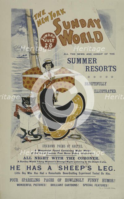 The New York Sunday world. Sunday July 28. 1895, c1893 - 1897. Creator: Unknown.