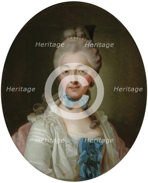 Portrait of Princess Elzbieta Izabela Lubomirska, née Countess Czartoryska (1736-1816), 18th century Creator: Krafft, Per, the Elder (1724-1793).