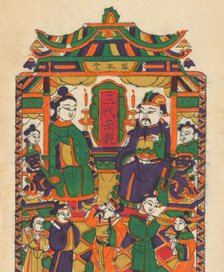 One hundred thirty-five woodblock prints including New Year's pictures (nianh..., 19th-20th century. Creator: Unknown.