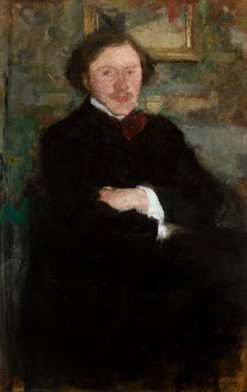 Portrait of the Pianist Prof. Antoni Dieth, 1908. Creator: Olga Boznanska.