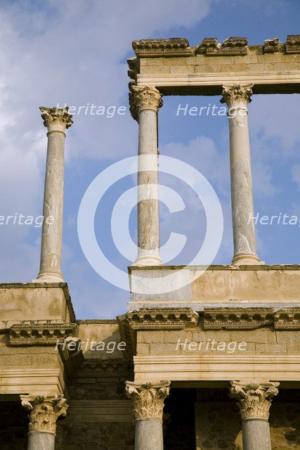 The Roman theatre in Merida, Spain, 2007 Artist: Samuel Magal