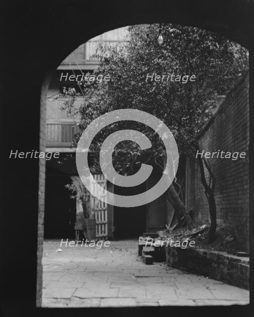Courtyard, New Orleans, between 1920 and 1926. Creator: Arnold Genthe.