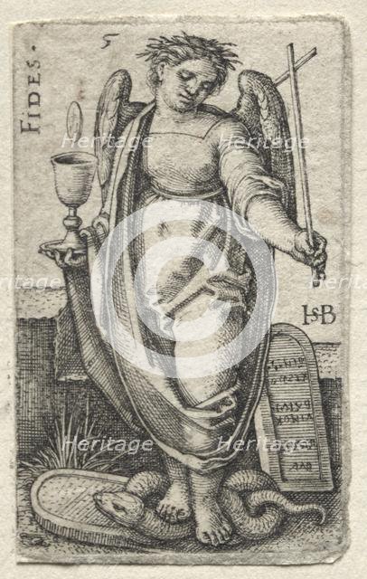 The Knowledge of God and the Seven Cardinal Virtues: Fidelity - Fides. Creator: Hans Sebald Beham (German, 1500-1550).