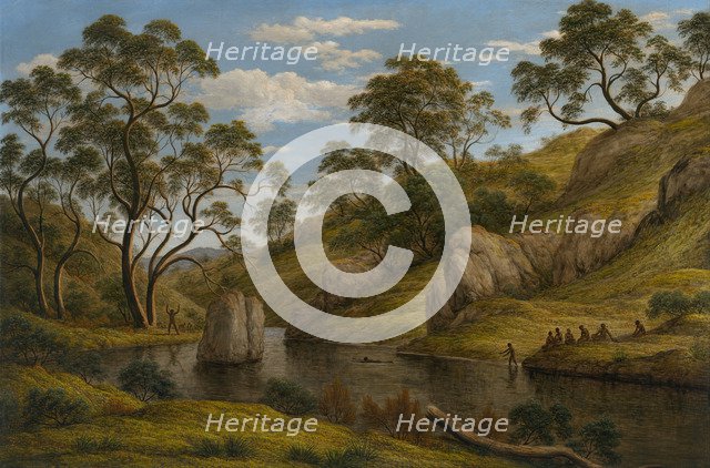 The bath of Diana, Van Diemen's Land, 1837. Artist: Glover, John (1767-1849)