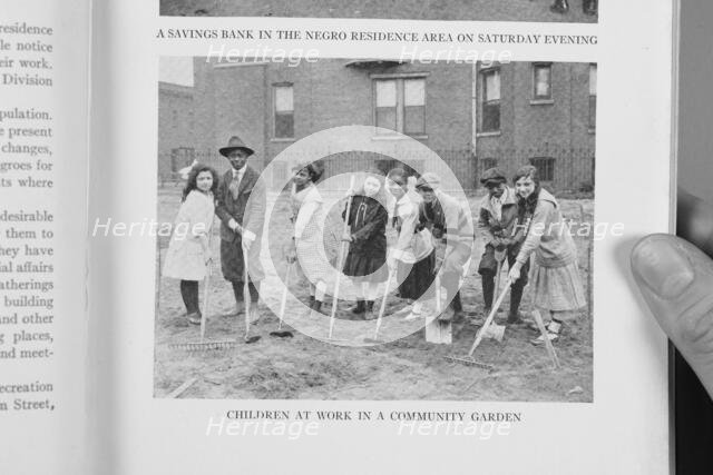 Children at work in a community garden, 1922. Creator: Unknown.