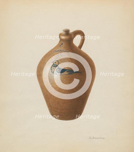 Jug, c. 1938. Creator: Nicholas Amantea.