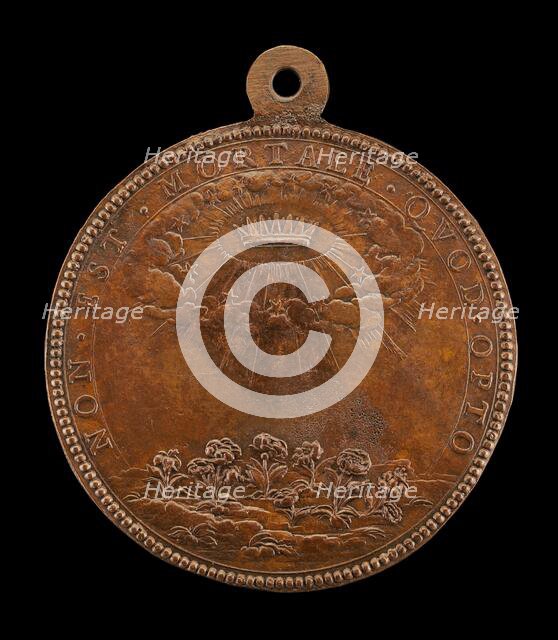 Stars and Clouds Encircling a Crown [reverse], 1642. Creator: Jean Darmand.