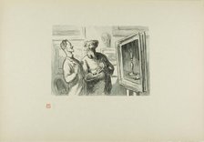 One Realist Will Always Find Another Realist who Admires His Work, 1869, printed 1920. Creator: Etienne Carjat.