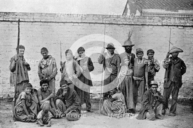 Chavantes (Xavante) indians, São Paulo, Brazil, 1895. Artist: A Frisch