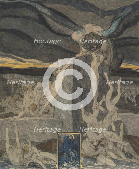 Ode to Dante, 1920. Creator: Bayros, Franz von (1866-1924).