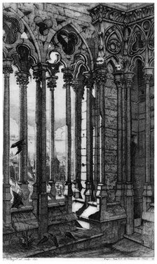 'La Galerie Notre-Dame', c1841-1868 (1924). Artist: Charles Meryon