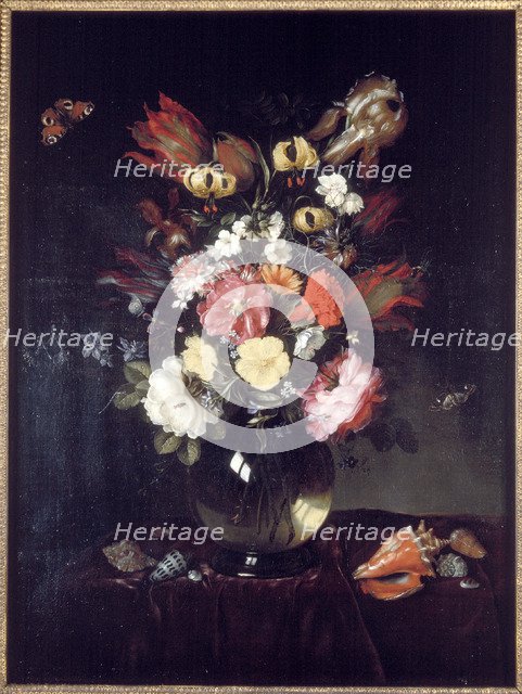 'Vase and flowers', 1655.   Artist: Pieter van de Venne  