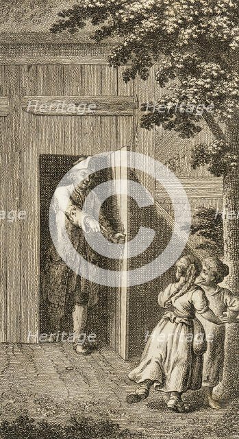 Illustration for Henry Pestalozzi's 'Leonard and Gertrude or the Village Customs', 1782. Creator: Daniel Nikolaus Chodowiecki.