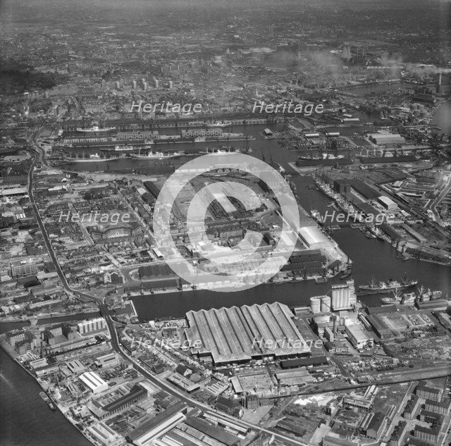 West India and Millwall Docks, Tower Hamlets, London, 1963. Artist: Aerofilms.