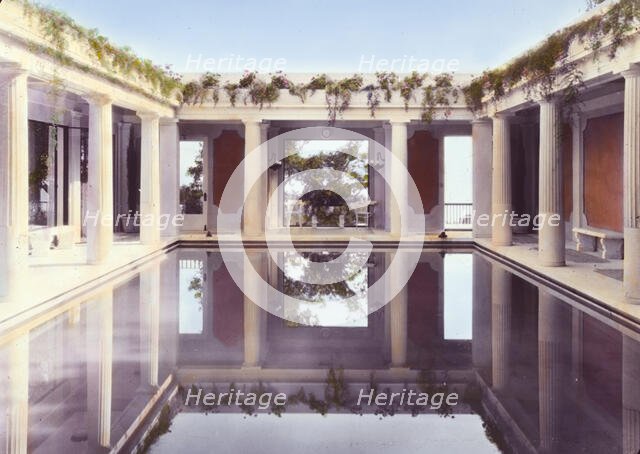 "Arcady," George Owen Knapp house, Sycamore Canyon Road, Montecito, California, 1917. Creator: Frances Benjamin Johnston.