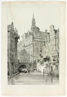 Hotel de Ville, Utrecht, 1833. Creator: Samuel Prout.