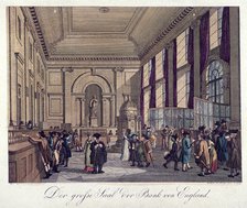 Bank of England, Threadneedle Street, London, 1808. Artist: Anon