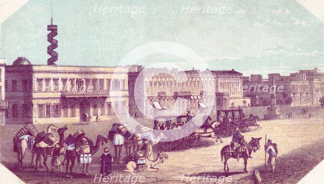 'Square in Alexandria', 19th century? Creator: Unknown.