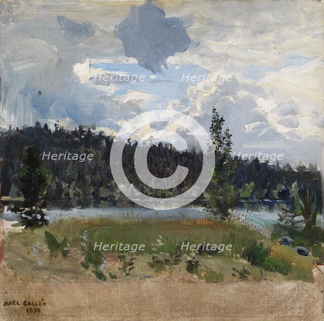 Light behind the Clouds, 1899. Creator: Akseli Gallen-Kallela.