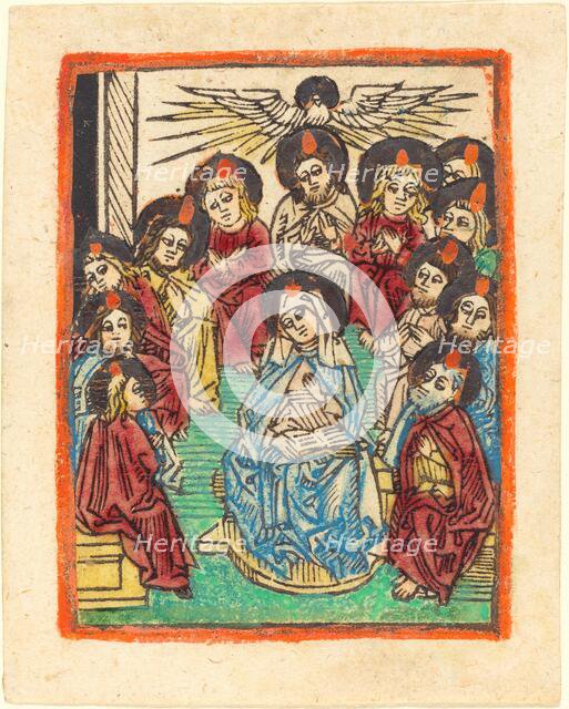 The Descent of the Holy Ghost, 1480/1490. Creator: Unknown.