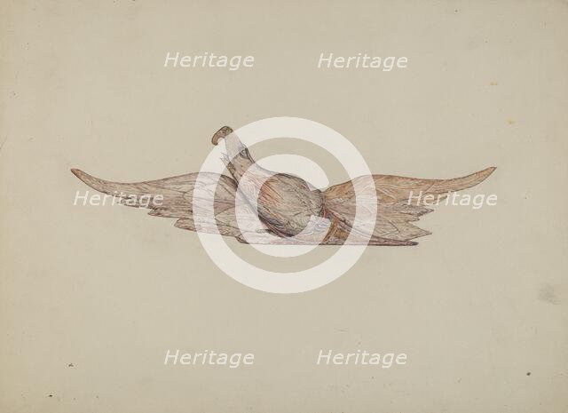 Small Carved Bellamy Eagle, c. 1939. Creator: Harriette Gale.