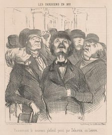 Examinant le nouveau plafond ..., 19th century. Creator: Honore Daumier.