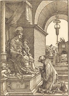 Suppliant Kneeling before the Virgin and Child, c. 1519. Creator: Albrecht Altdorfer.