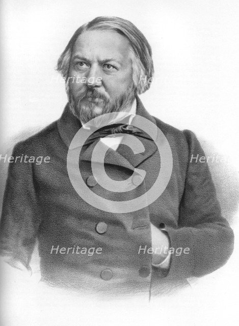 Mikhail Ivanovich Glinka (1804-1857), Russian composer. Artist: Unknown