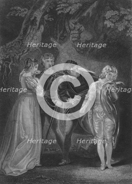 Act V Scene iv from The Two Gentlemen of Verona, c19th century. Artist: Unknown.