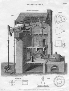 Steam engine, 1818. Artist: Lowry