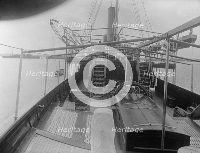 Lower deck on 'Venetia', 1920. Creator: Kirk & Sons of Cowes.