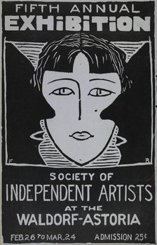 Fifth annual exhibition society of independent artists, c1887 - 1922. Creator: Unknown.