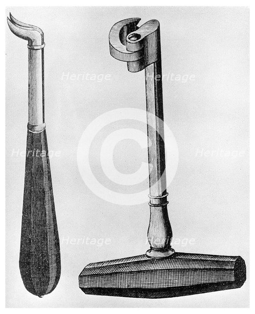 Dental punch and English key, c1700 (1956). Artist: Unknown