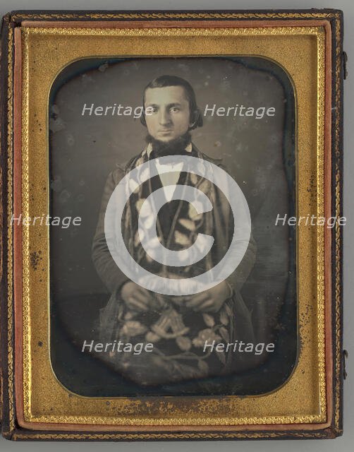 Untitled (Portrait of a Seated Man), 1852. Creator: Unknown.