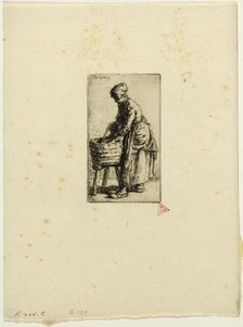 Washerwoman, 1850. Creator: Charles Emile Jacque.