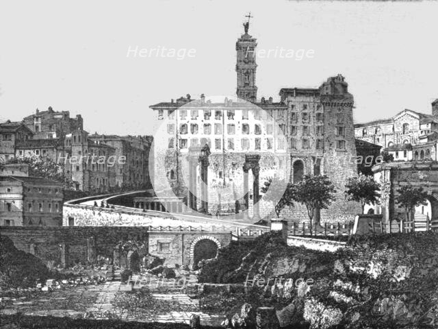 'View from the Forum; A First Visit to Rome', 1875. Creator: Unknown.