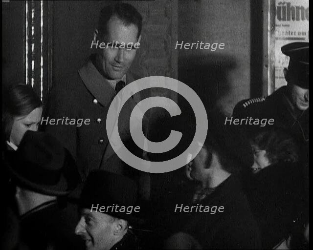 Rudolf Hess Collecting for Charity, 1930s. Creator: British Pathe Ltd.