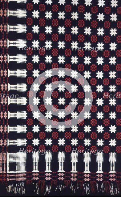 Coverlet, Pennsylvania, 1820. Creator: Rebexy Hamilton.