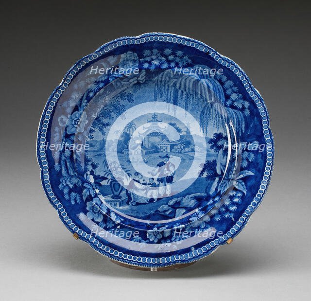 Plate, Staffordshire, Mid 19th century. Creator: Staffordshire Potteries.