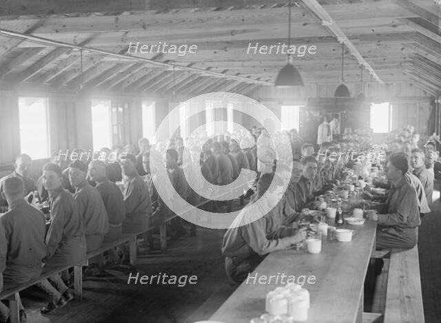 Fort Myer Officers Training Camp - Mess, 1917. Creator: Harris & Ewing.