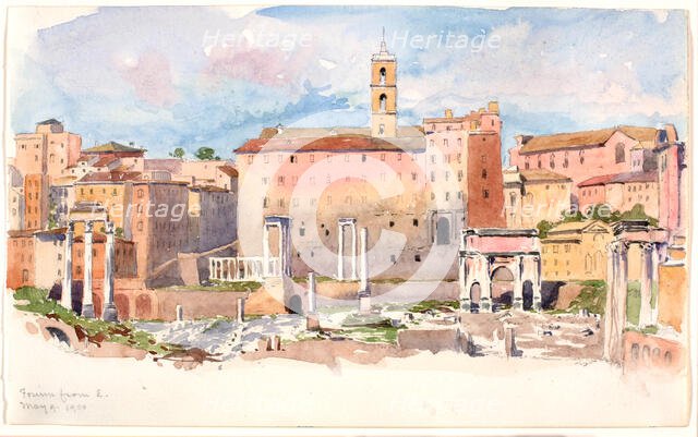 Forum from E, 1900. Creator: George Elbert Burr.