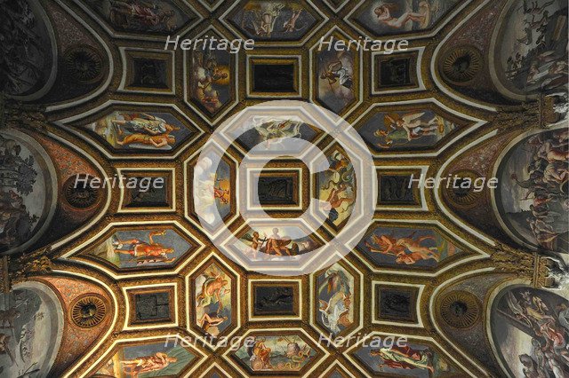 Ceiling decoration of the Camera dei Venti (Chamber of the Winds), 1526-1534. Artist: Romano, Giulio (1499-1546)