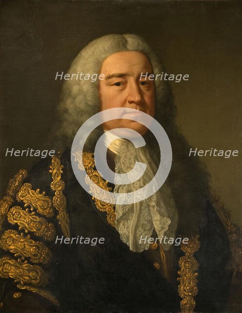 Portrait of The Rt. Hon. Henry Pelham ( 1694-1754).  Creator: John Shackleton.