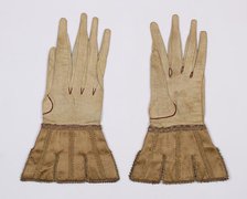 Gloves, British, 1680-1720. Creator: Unknown.